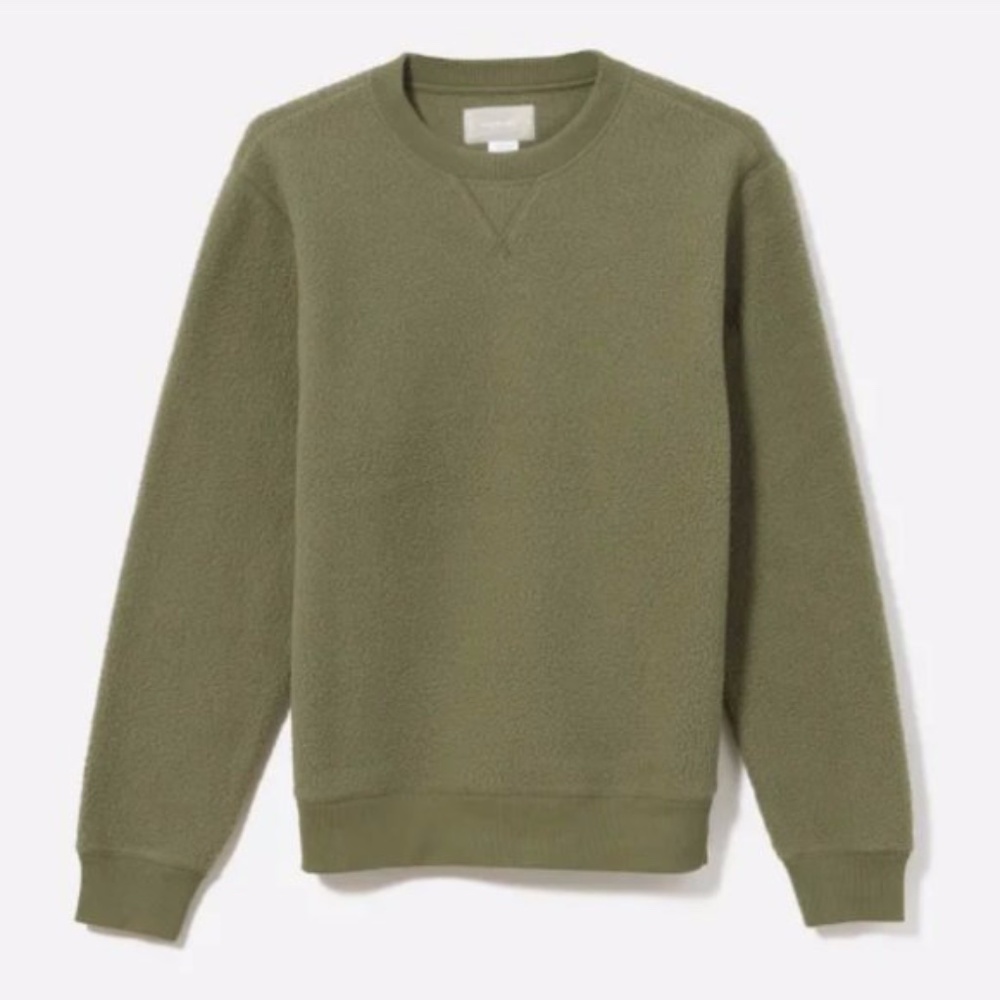 Everlane ReNew Fleece Sweatshirt in Surplus Small